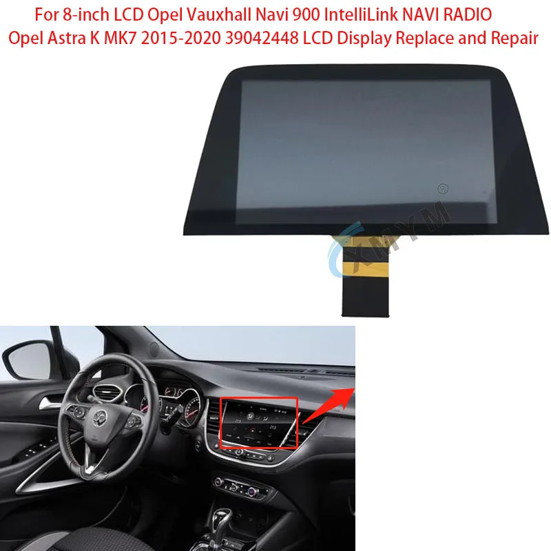 Per Lcd Da 8 Pollici Opel Vauxhall Navi 900 Intelligente Navi Radio Opel Astra K Mk7 2015-2020 39042448 Display Lcd Sostituire E Riparare