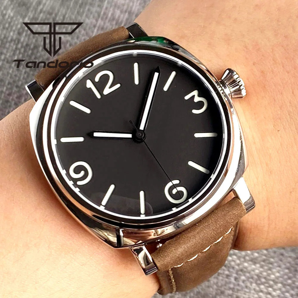 Tandorio 20Bar Lucido Quadrato 42Mm Automatico Orologio Subacqueo Da Uomo Sandwich/California Dial Nh35A Pt5000 Movimento Cristallo Zaffiro