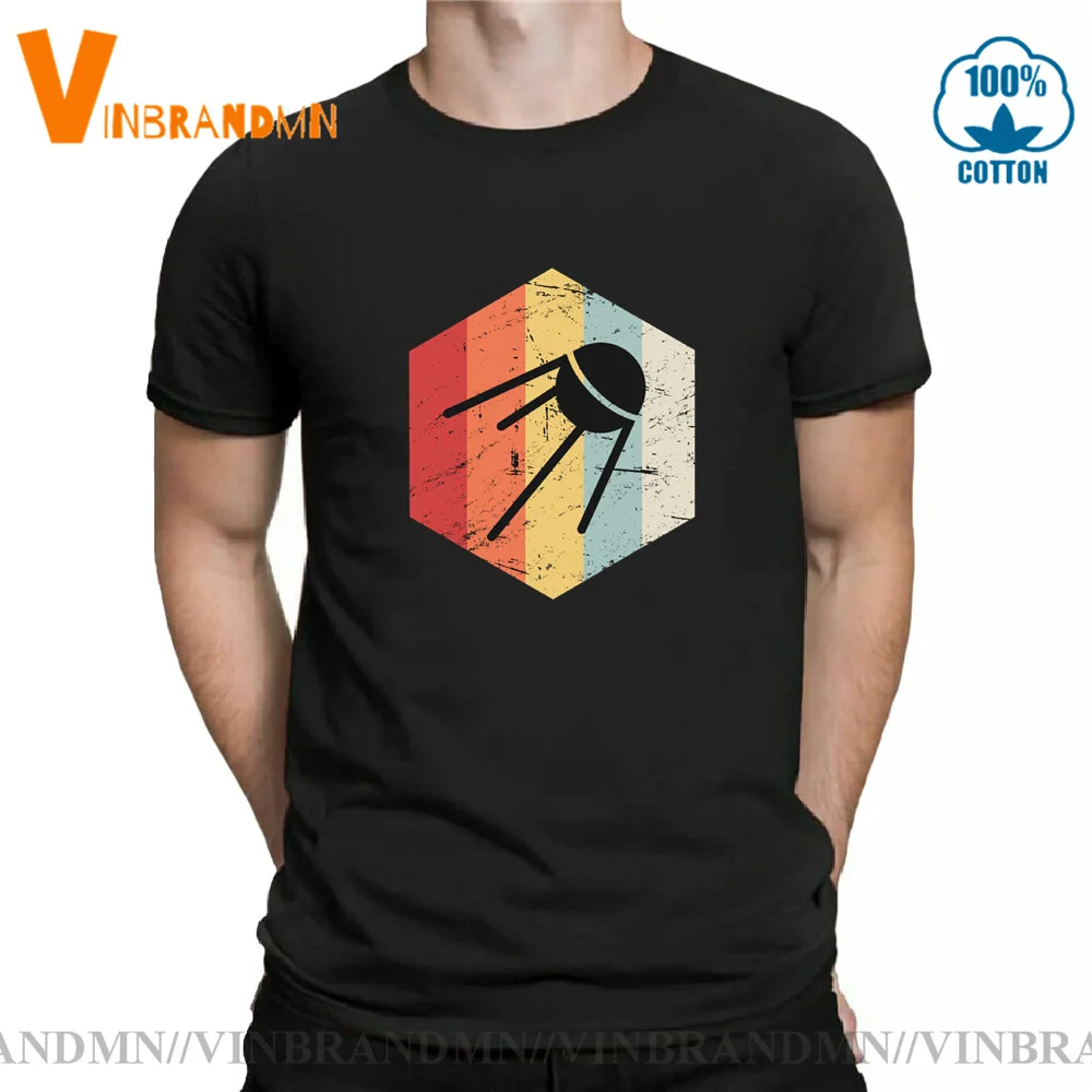 T-Shirt Con Navetta Spaziale Vintage T-Shirt Con Icona Di Espettnik Sovietica Retrò T-Shirt Cccp Russa Stazione Spaziale Internazionale Razzi Tee