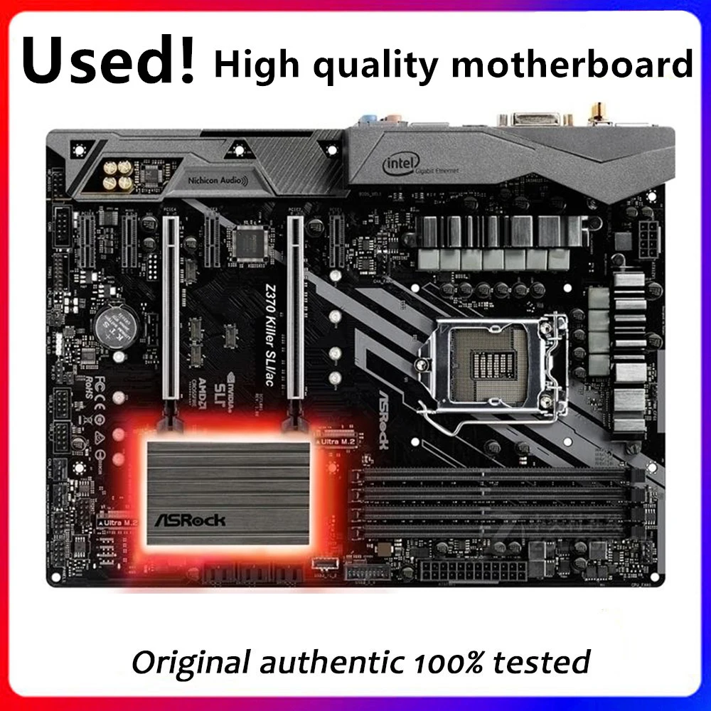 Per Asrock Z370 Killer Sli/Ac Sli Scheda Madre Desktop Per Intel Z370 Z370M Ddr4 Lga 1151 Scheda Madre Usata Desktop Originale