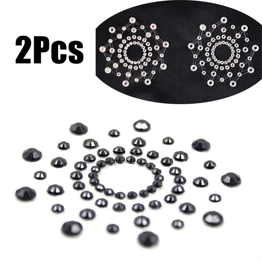 1 Paio Di Copricapezzoli Con Strass Di Cristallo Sexy Autoadesivi Copricapezzoli Per Capezzoli Adesivo Per Il Seno Pettorale Accessori Erotici Per Il 