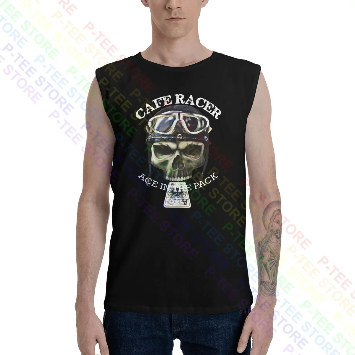 Cafe Racer Ace Bikes Vintage Retro Biker Canotte Gilet Camicia Senza Maniche Carino Quotidiano Naturale Vendita Calda