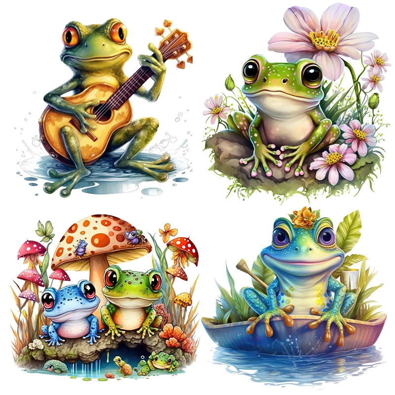 T777 # Cute Frog Wall Sticker Camera Dei Bambini Sfondo Decorazione Della Casa Murale Soggiorno Carta Da Parati Decalcomania Divertente
