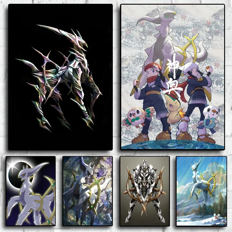 Pokemon Giapponese Anime Periferiche Arceus Pikachu Charizard Wall Art Poster Decor Canvas Paintingmodern Room Decorare L'Immagine
