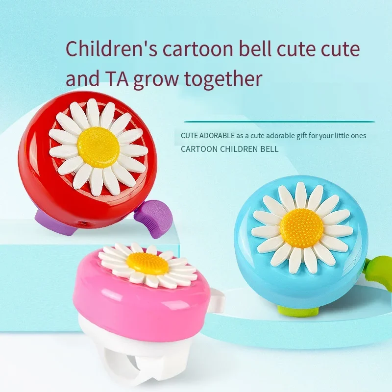 Multi-Color Kids Funny Bicycle Bell Daisy Flower Horns Bike Bambini Ragazze Ciclismo Ring Alarm Per Manubri Lega Plastica Hot