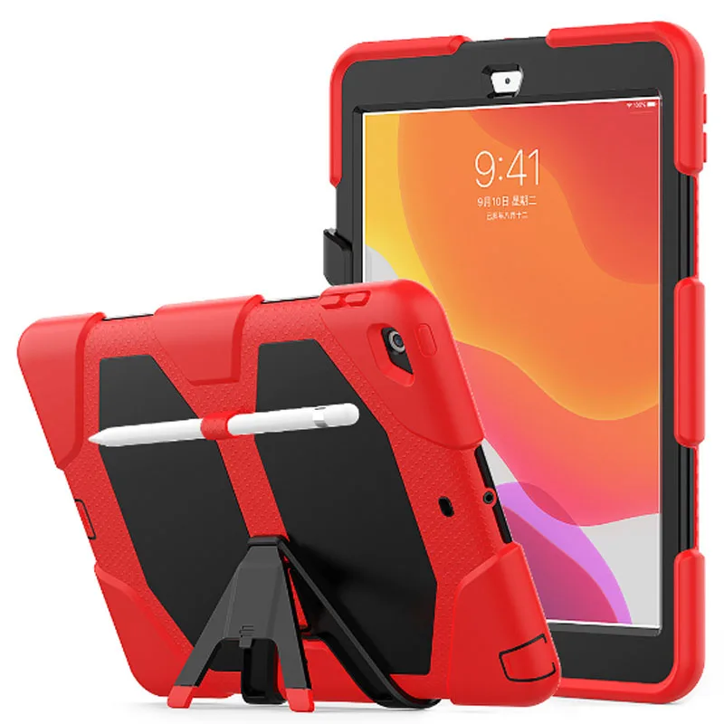 Per Ipad 10.2 2020 8Th 2019 7Th Gen Custodia Impermeabile Shock Dirt Snow Sand Proof Extreme Army Military Heavy Duty Kickstand