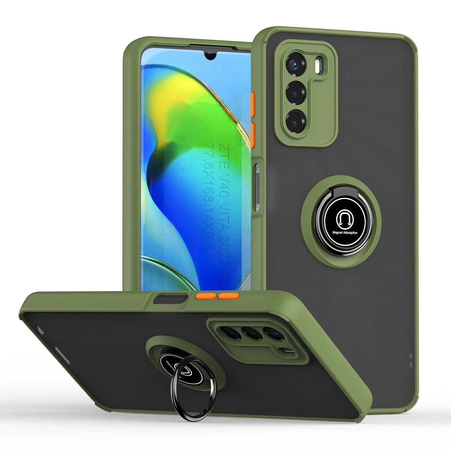 Custodia Per Staffa Di Rotazione 360 Per Zte Blade V40 Vita/Zte Blade A52 Custodia Magnetica Per Veicoli Per Zte Blade V40 Vita Stand Function