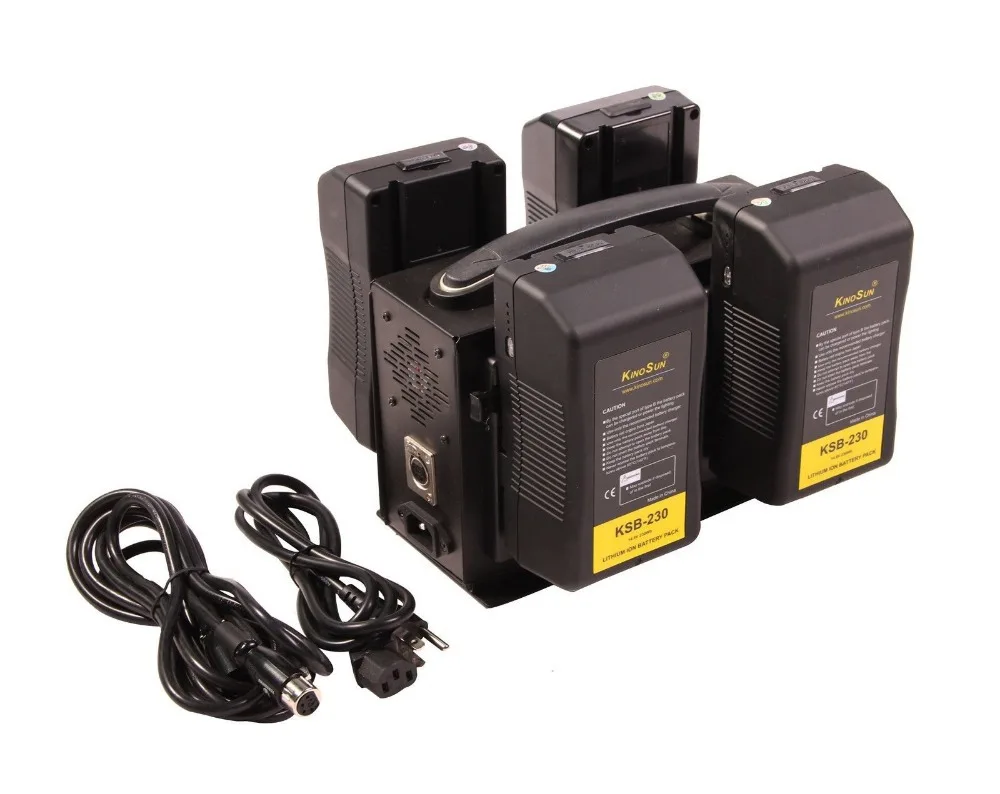 Batteria 4X230Wh + Caricabatterie A 4 Canali 1X Supporto Sony V Per Red Alexa F55 Fs700 Fs7