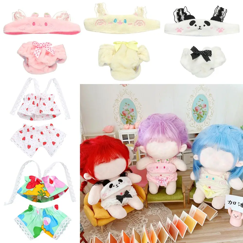 Accessories Changing Dress Game Playing House 20Cm Doll Swimsuit Panda Pineapple Cartoon Animal Fruit Miniature Bikini