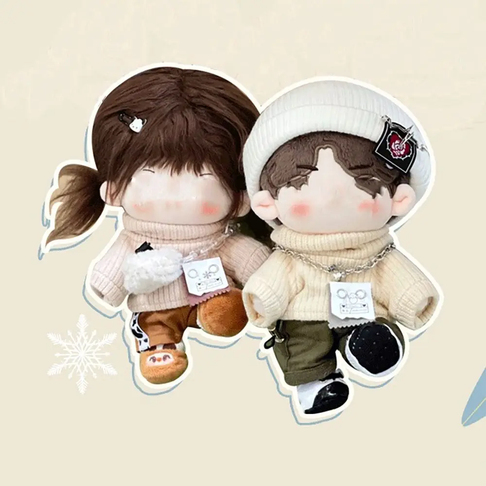 Gift Change Dressing Game Playing House Maglieria Kaki 20Cm Maglione Per Bambole Collo Alto Vestiti Per Maglieria