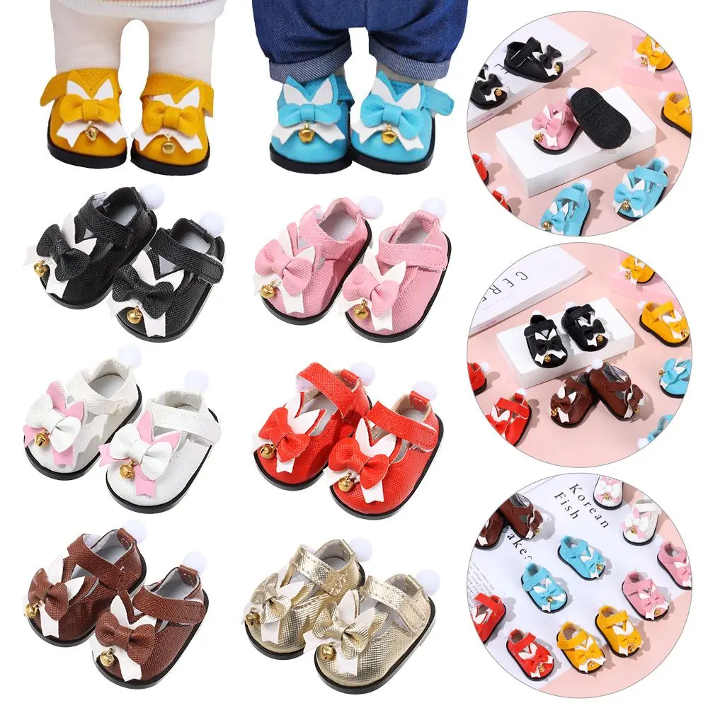 14 Inch Playing House Change Dressing Game Cotton Dolls Shoes Idol Doll Accessories Bell Plush Ball Rabbit Ear Knotbow