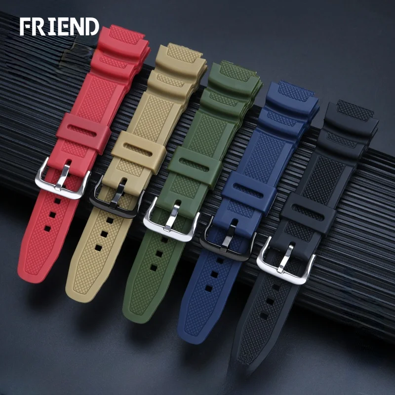 Cinturino Antipolvere Per Casio W218H Ae-1200/1100 Sgw-300 Mrw-200 Cinturino In Silicone Resina Impermeabile