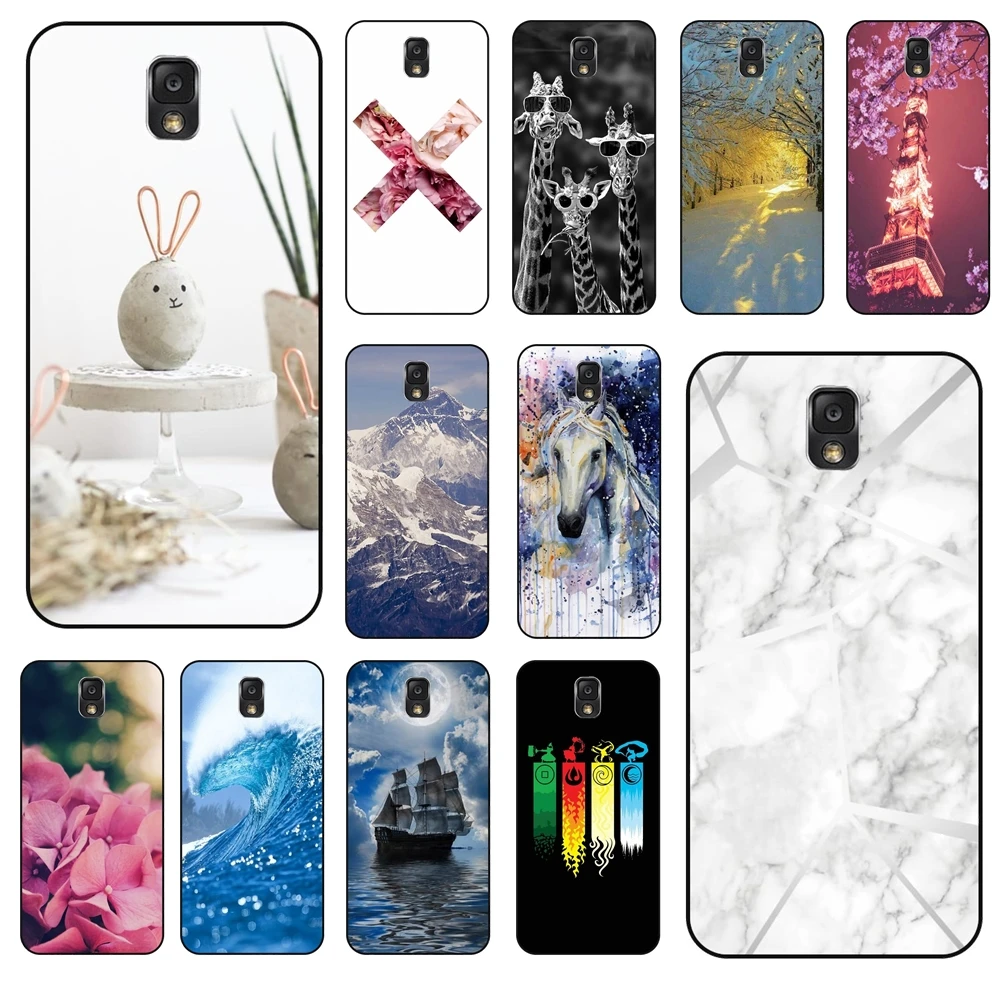Black Hoesjes Luxury Coque Fashion European Per Galaxy Note 3 Tower Tpu Phone Coque Per Samsung Galaxy Note 3 Accessori