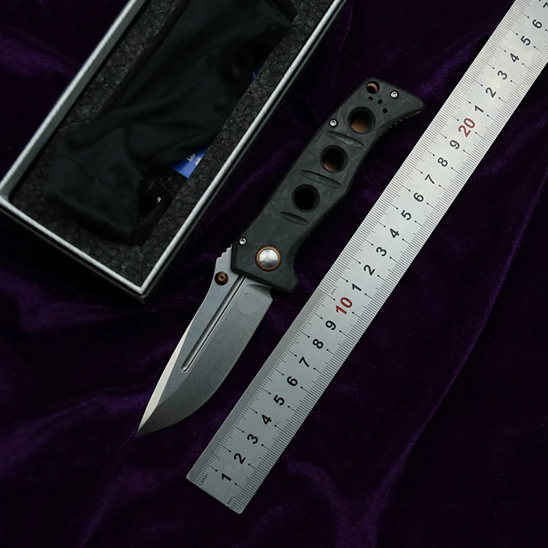 2023 Sibert Mini Adamas 273 Buona Schiuma In Fibra Di Carbonio Mark Cpm Magnacut Blade Rondelle In Rame Camp Hunting Tool Coltello Pieghevole
