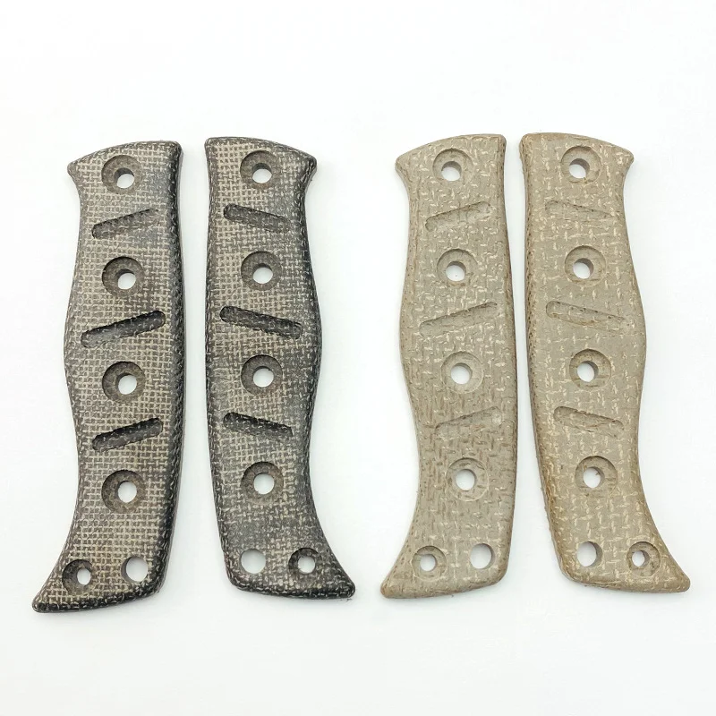 Custom Micarta Mikata Materiale Coltello Scale Maniglie Per Benchmade Fisso Adamas 375 Coltelli Dritti Fai Da Te Accessori Parti