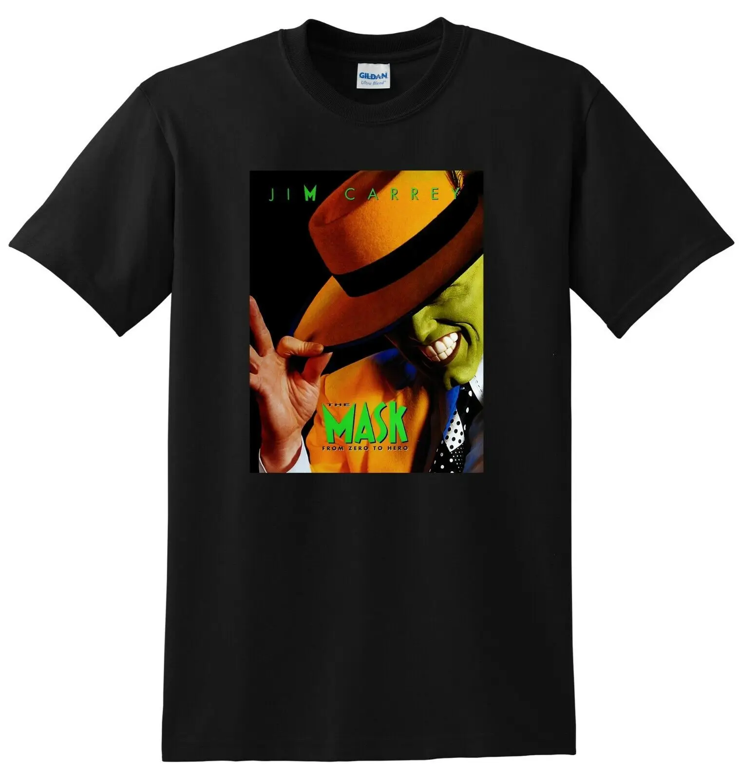 The Mask T Shirt Jim Carrey 4K Bluray Dvd Cover Poster Tee Small Medium Large Xl