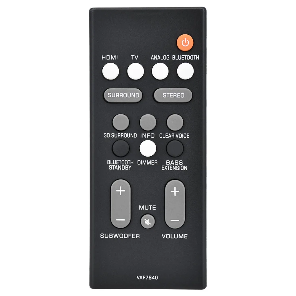 Nuovo Sostituzione Del Telecomando Della Soundbar Vaf7640 Per La Soundbar Audio Home Theater Yamaha Ats-1080 Yas-108