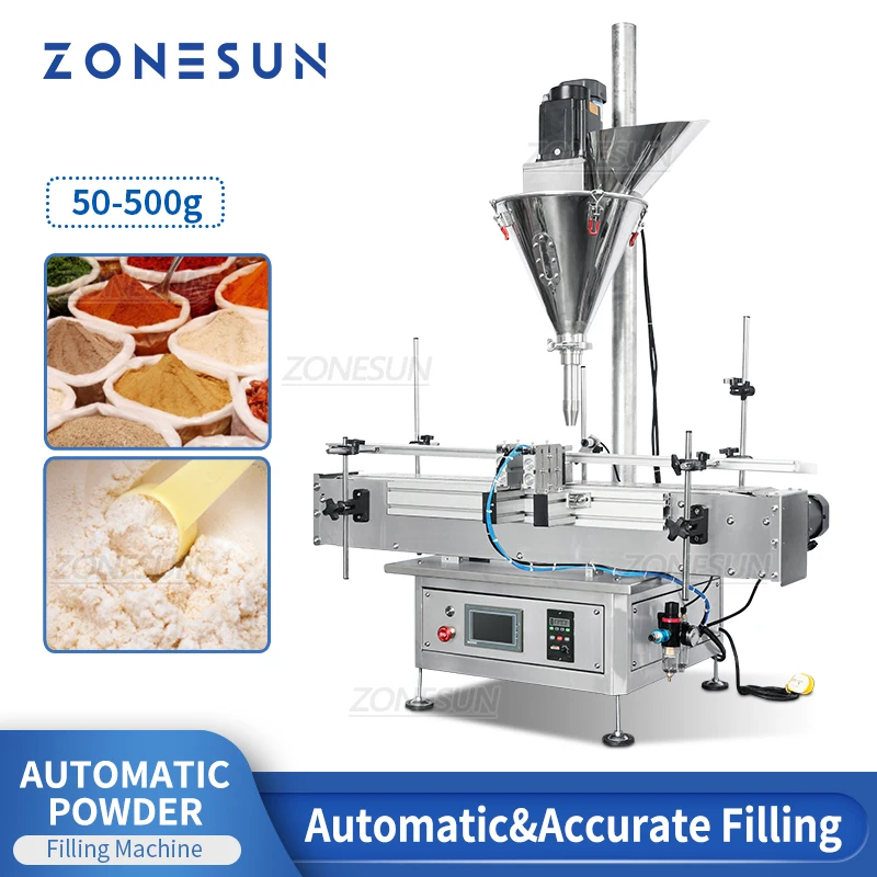 Zonesun Zs-Fm3A Automatico Farina Di Soia Farina Di Latte In Polvere Bottiglia Riempitrice Pepe In Polvere