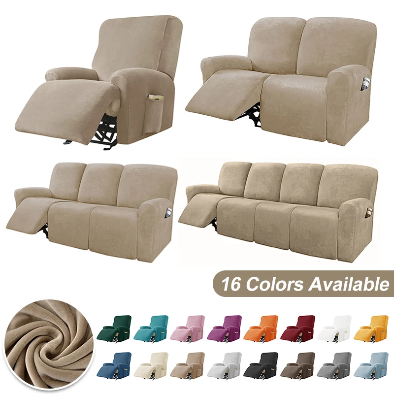 Copridivano Reclinabile In Velluto Coprisedia Poltrona Elastica Coprisedili Per Divano Reclinabile Lazy Boy Relax Per Soggiorno 1/2/3/4 Posti