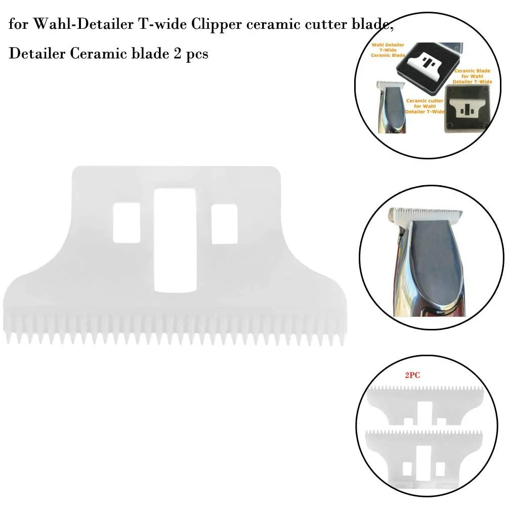 Lama In Ceramica, Sostituzione Lama In Ceramica Da 2 Pezzi Per Wahl-Detailer T-Wide
