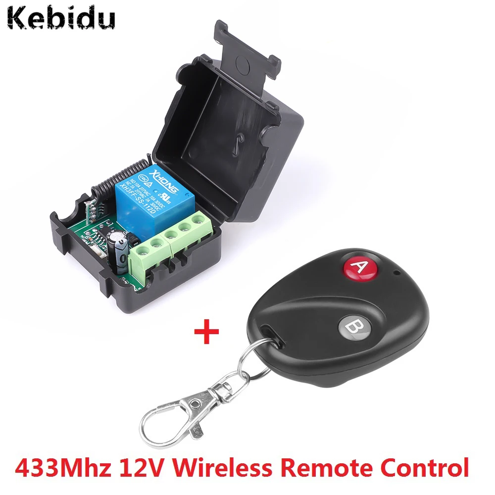 Kebidu Telecomando Senza Fili Interruttore Telecomando Dc12V 10A Trasmettitore Telecomando 433Mhz Con Ricevitore