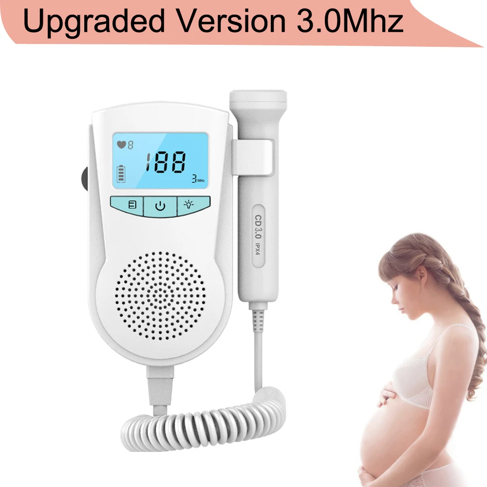 Neonati Baby Doppler Cardiofrequenzimetro Fetale Home Sonar Monitor Per La Salute Della Casa Cura Della Bellezza