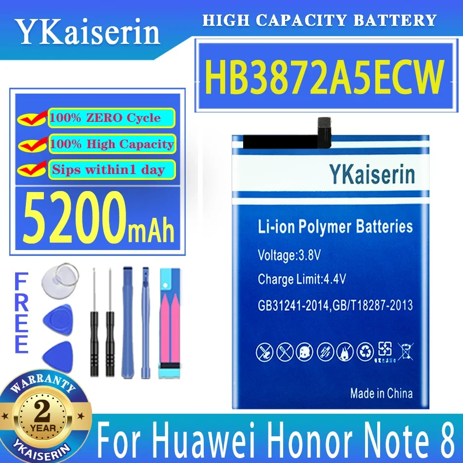 Ykaiserin 5200Mah Batteria Muslimah Per Huawei Honor Note 8 Note8 Edi-Dl00 Edi-Al10 Batteria