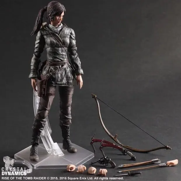 Riproduci L'Arte Rise Of The Tomb Raider Liscivia Anta Anta Mobile Figura Ornamento In Scatola 26Cm