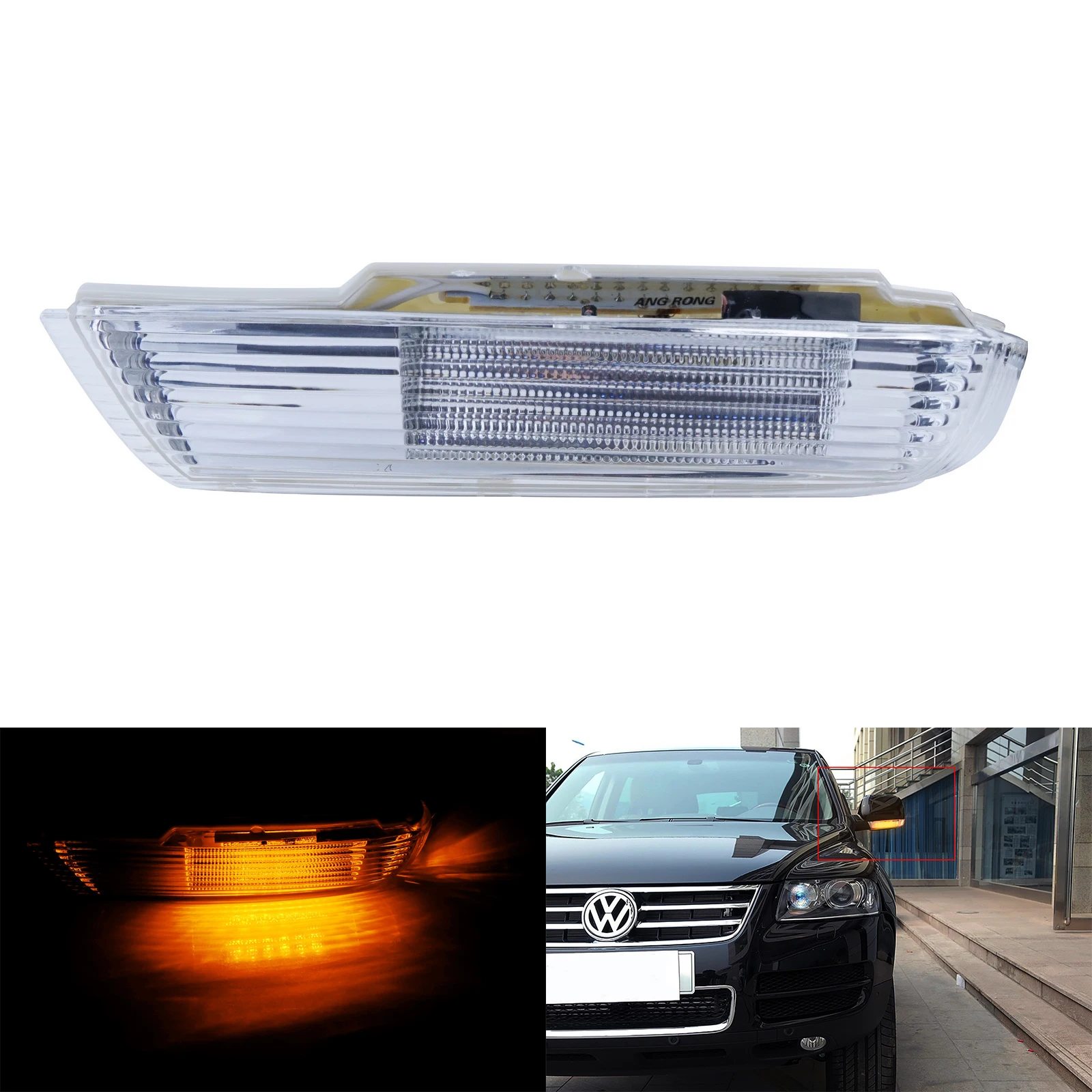 Per Vw Touareg 7L 2003-2007 Indicatore Specchio Retrovisore Sinistro Indicatore Di Direzione
