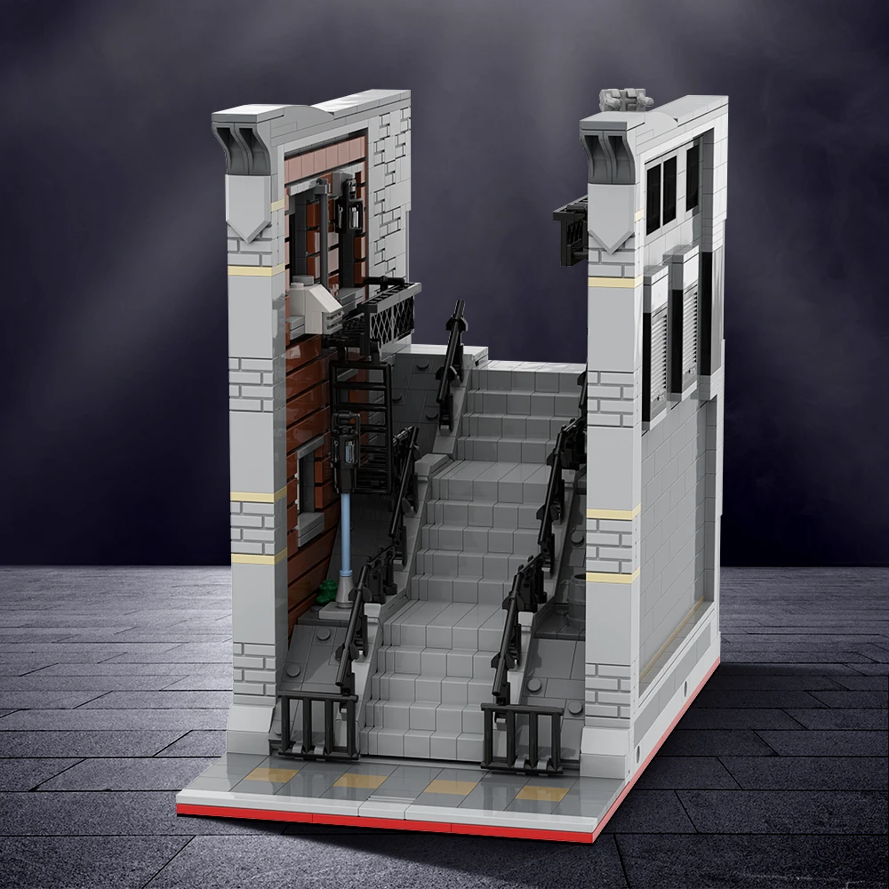 Moc Movie Joker Steps Model Building Blocks Movie Character Scene Model Horror Joker Scale Mattoni Giocattoli Regali Di Compleanno Per Bambini
