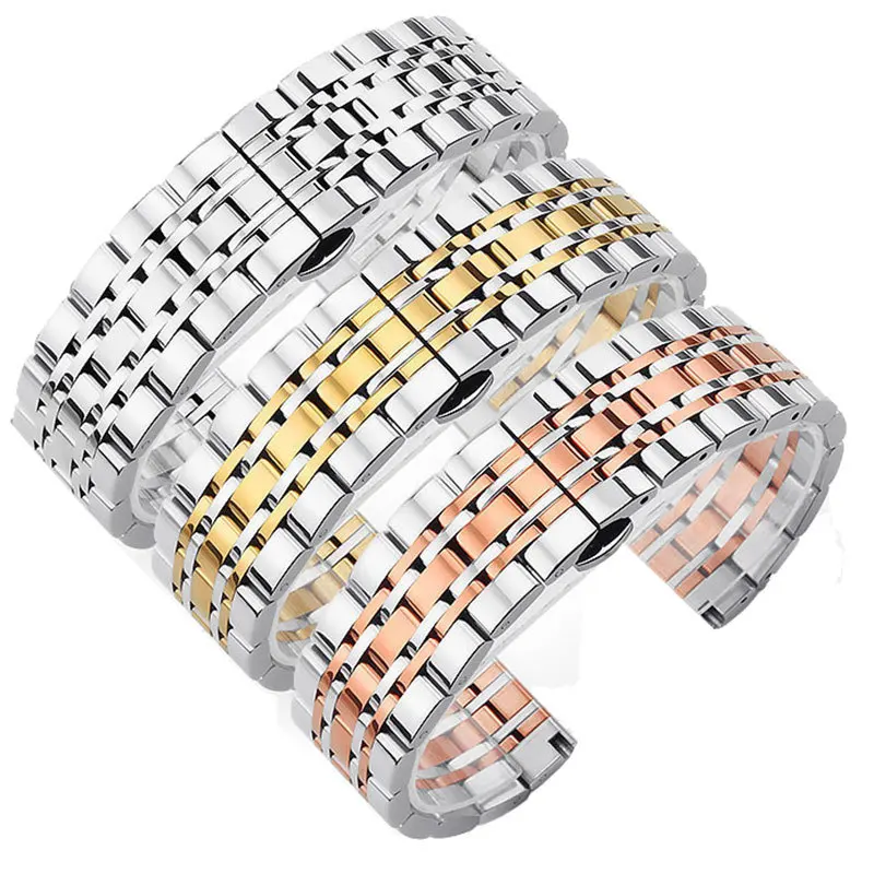 Cinturino Wacth In Acciaio Inossidabile Solido Cinturino Universale 24Mm Per Cinturino In Metallo Tissot Per Fascia Omega Per Armani