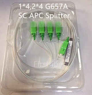 Sc Apc Fiber Splitter 1X4 Plc Pos Splitter Ottico Passivo 4 Canali Splitter Mini Modulo, 900Um