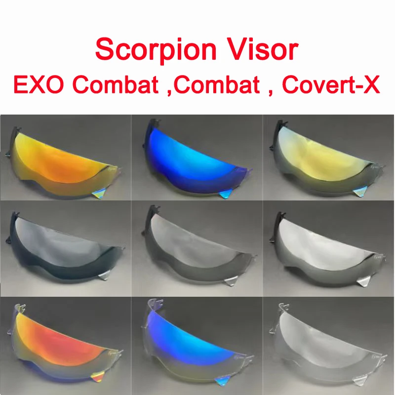 Visiera Per Casco Per Scorpion Exo Combat Covert-X Moto Helmet Shield Lens Accessori Moto Aanti-Scratch Wind Shield