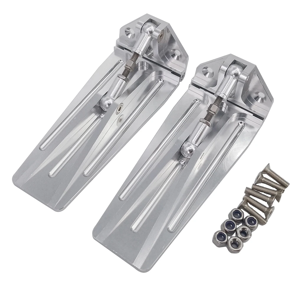 1 Paio Rc Boat Trim Tab Metal Cnc Trim Flaps Allungato 90Mm Per Lucas Oil Rc Speed Boat Racing O Boat Model Parti Fai Da Te