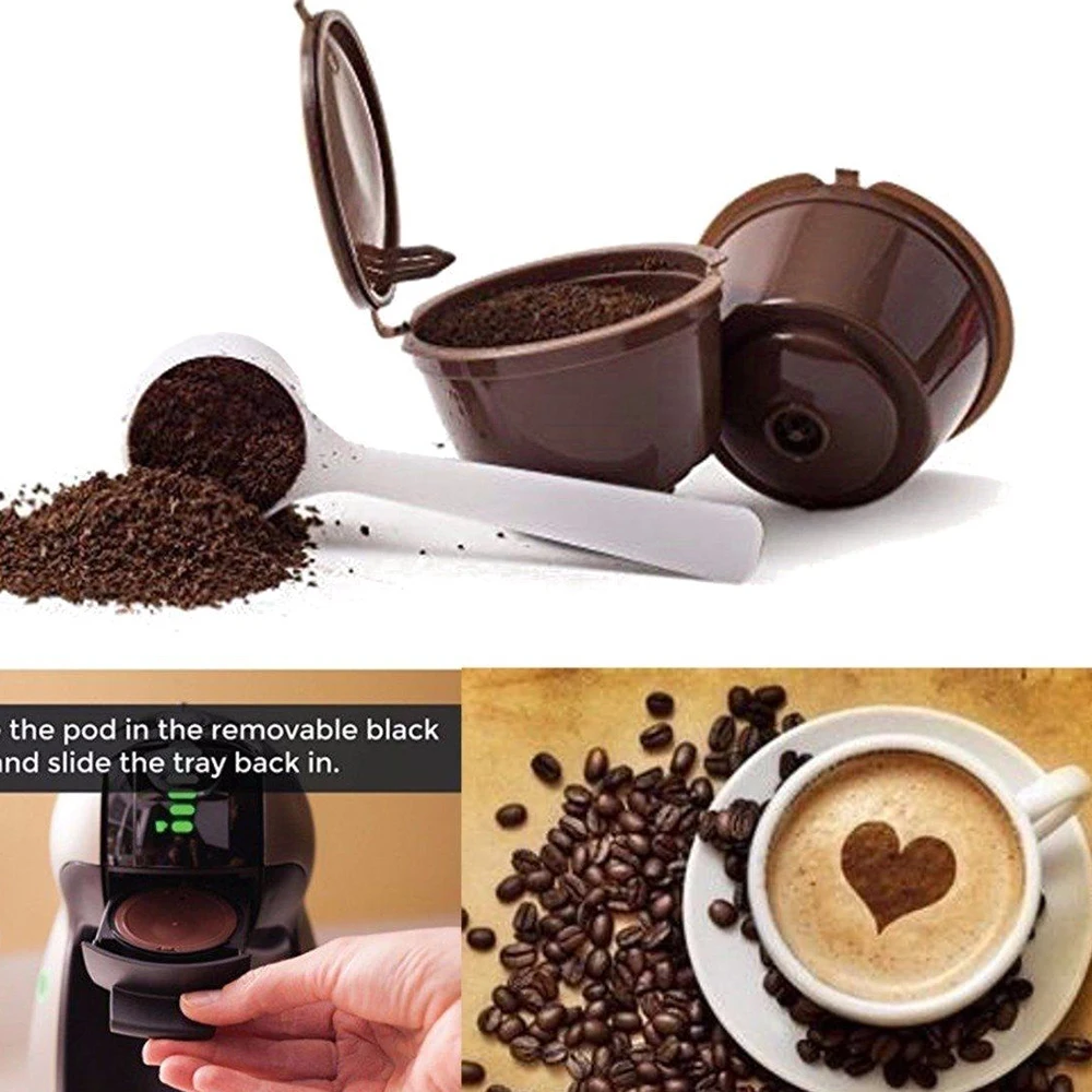 Capsule Di Caffè Ricaricabili Tazza Filtrante Compatibile Per Adattatore Gusto Dolce Gusto Macchina Nescafe Riutilizzabile Ricaricabile Dolcegusto