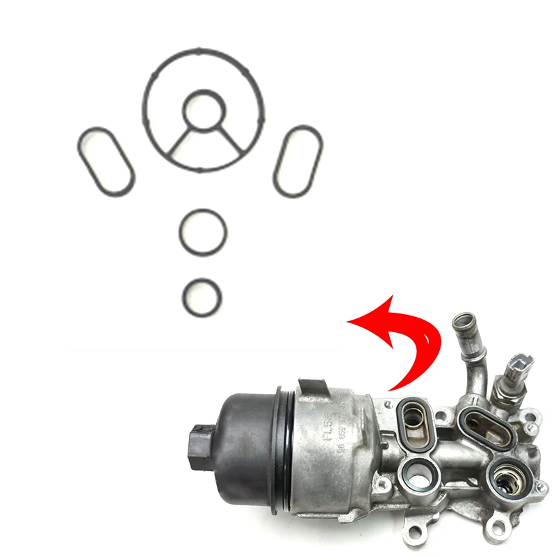 50 Pezzi Radiatore Olio Motore Filtro Olio Alloggiamento Guarnizione Per Galaxy Kuga I Mondeo Iv S-Max Citroen C5 Peugeot 308 Cc 508 2.0 Hdi