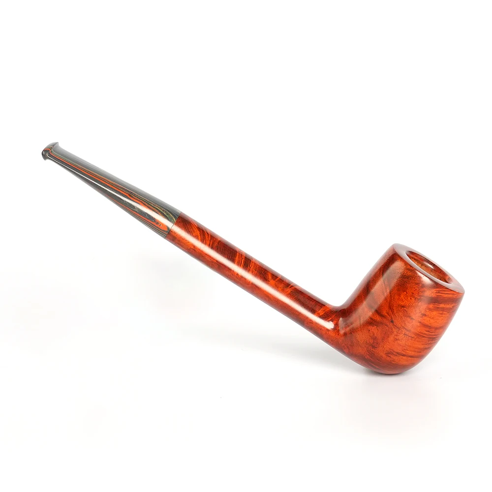Muxiang Briar Legno Fatto A Mano Tabacco Pipe Heath Wood Erica Arborea Tubo Di Legno Manico Dritto Palla Da Biliardo 3Mm Tubo Canale