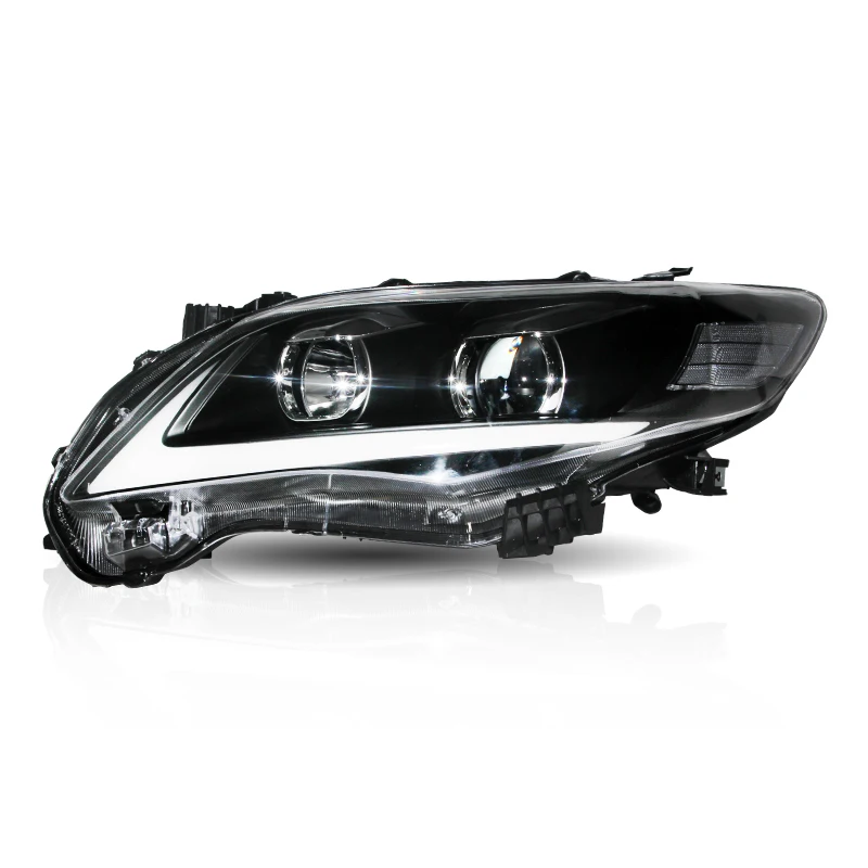 Vland Wholesales Factory Headlights Led With Sequential Head Lamp 2011 2012 2013 For Toyota Corolla Headlight