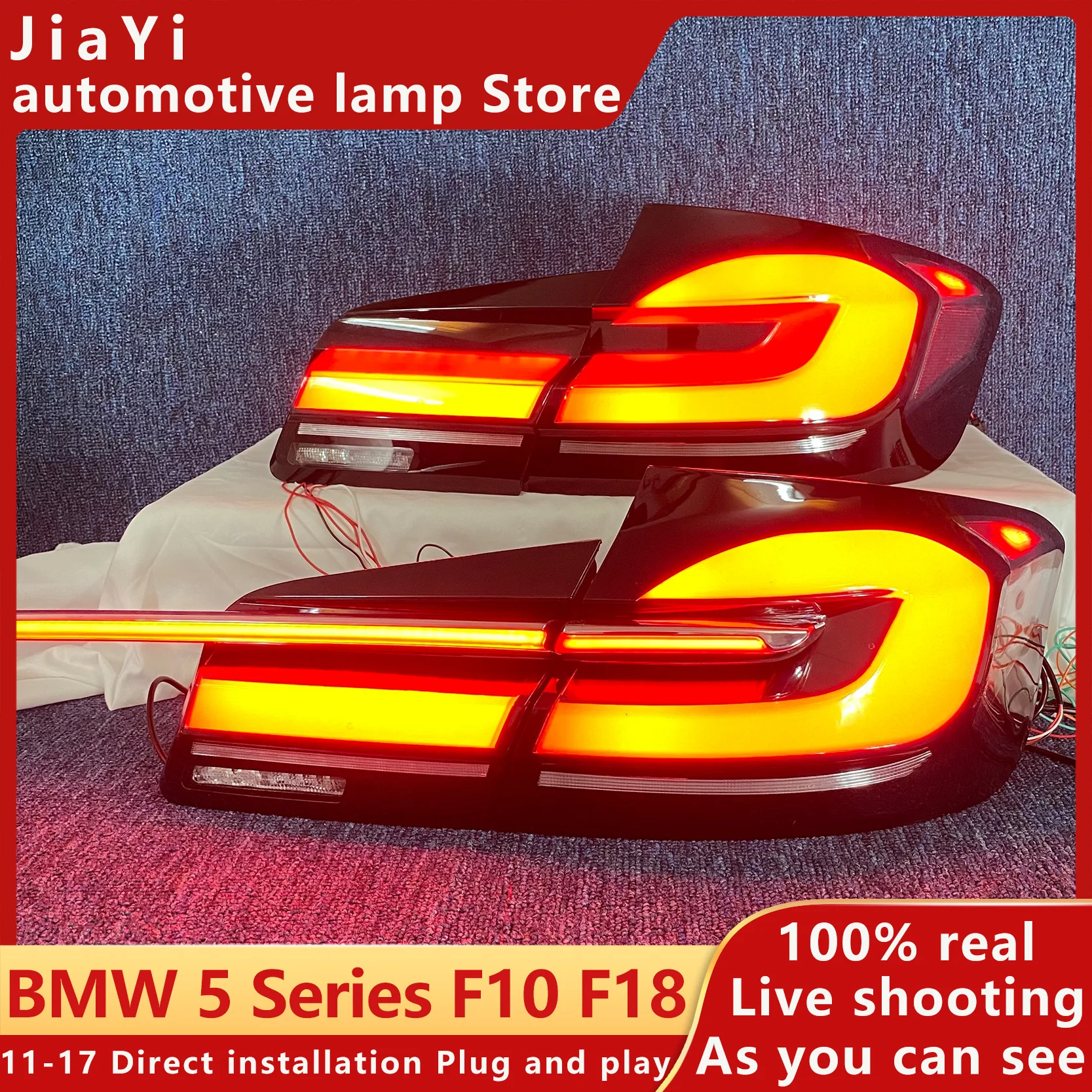 Voor F10 F18 Achterlichten 2011-2017 Drl Day Running Led Bi Xenon Lamp Mistlampen Auto Accessoire F10 F18 Staart Lamp