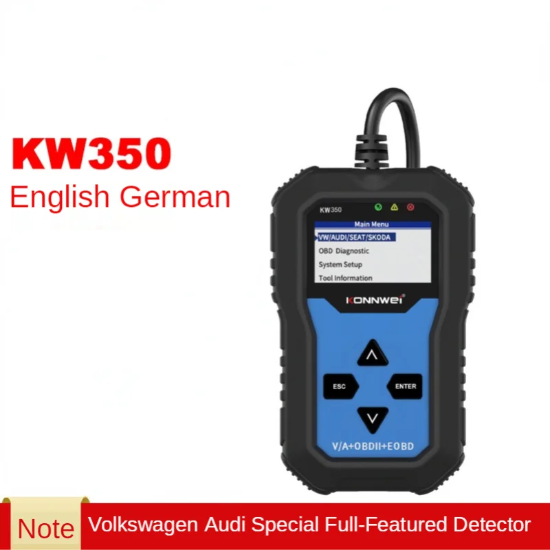 Konnwei Kw350 V007 A U D I Strumento Diagnostico Per Auto Rilevatore Scanner Strumento Diagnostico Per Auto