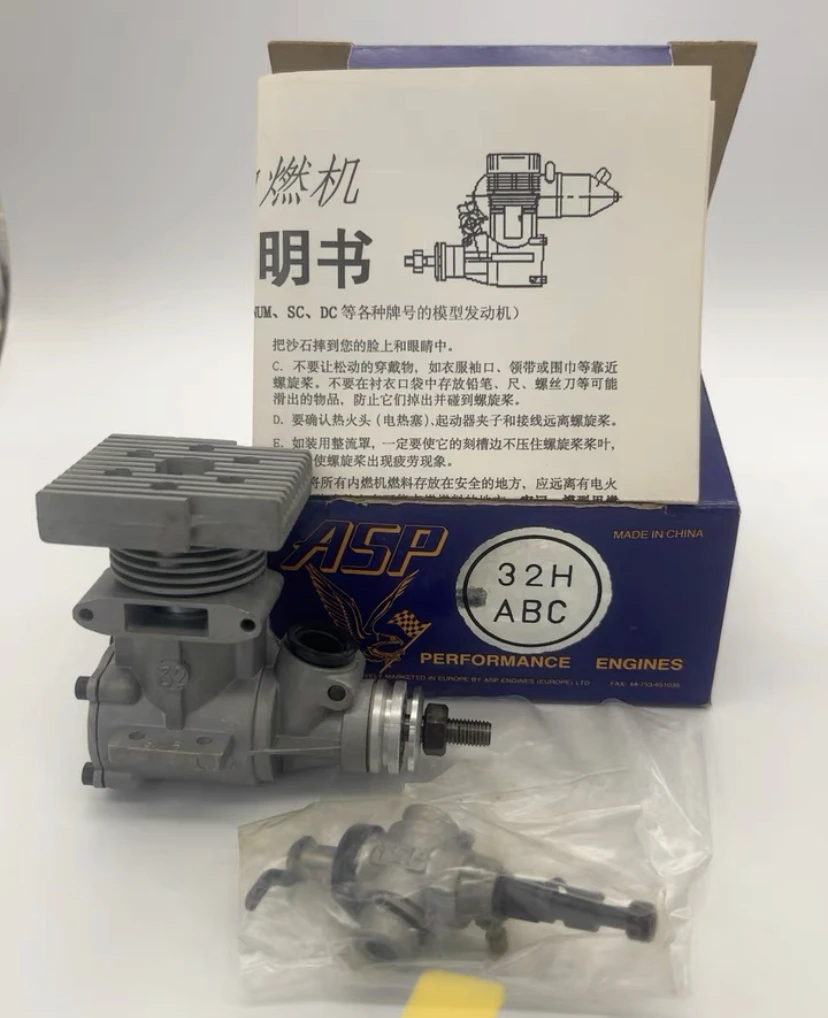 Motore Asp Sanye 2 Tempi 32H 32 Nitro Motore 5.26Cc Con Silenziatore Per Elicottero Rc Os Ys Saito
