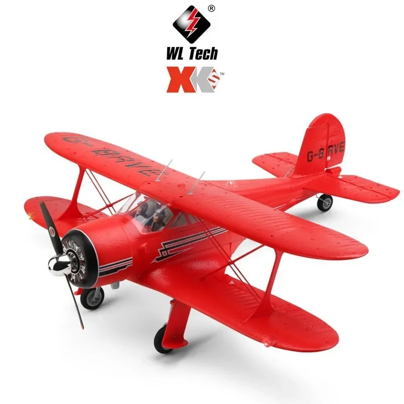Weili Xka300-Beech D17S Biplane 3D/6G Sistema Aereo Reale Modello Di Aereo Telecomandato Ad Ala Fissa