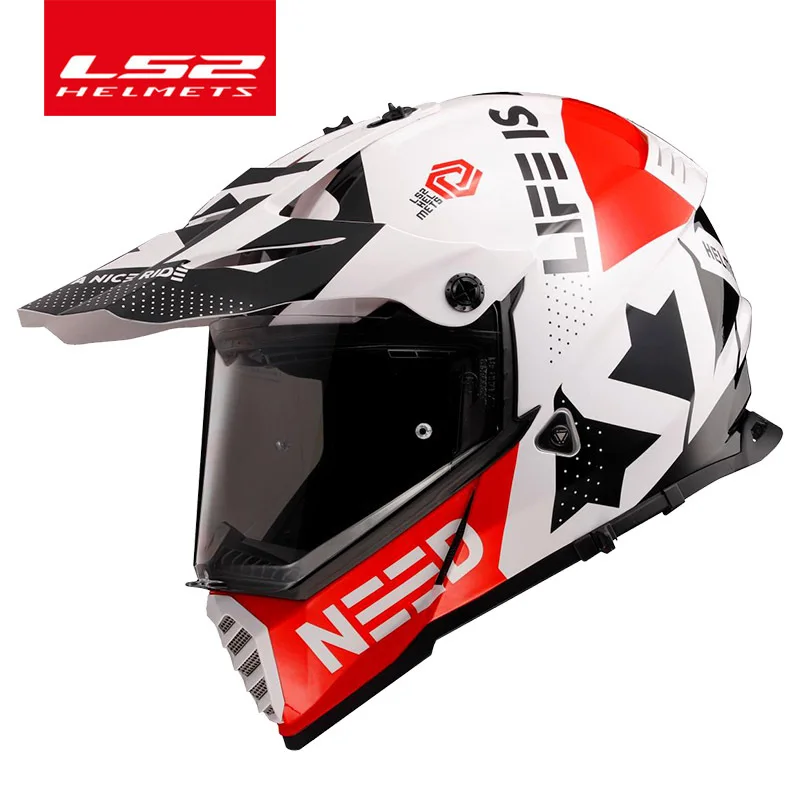 Originale Ls2 Mx436 Dual Protection Moto Rcycle Cross Helmet Ls2 Pioneer Evo Moto Rcycle Casco Moto Cross Casco De Moto