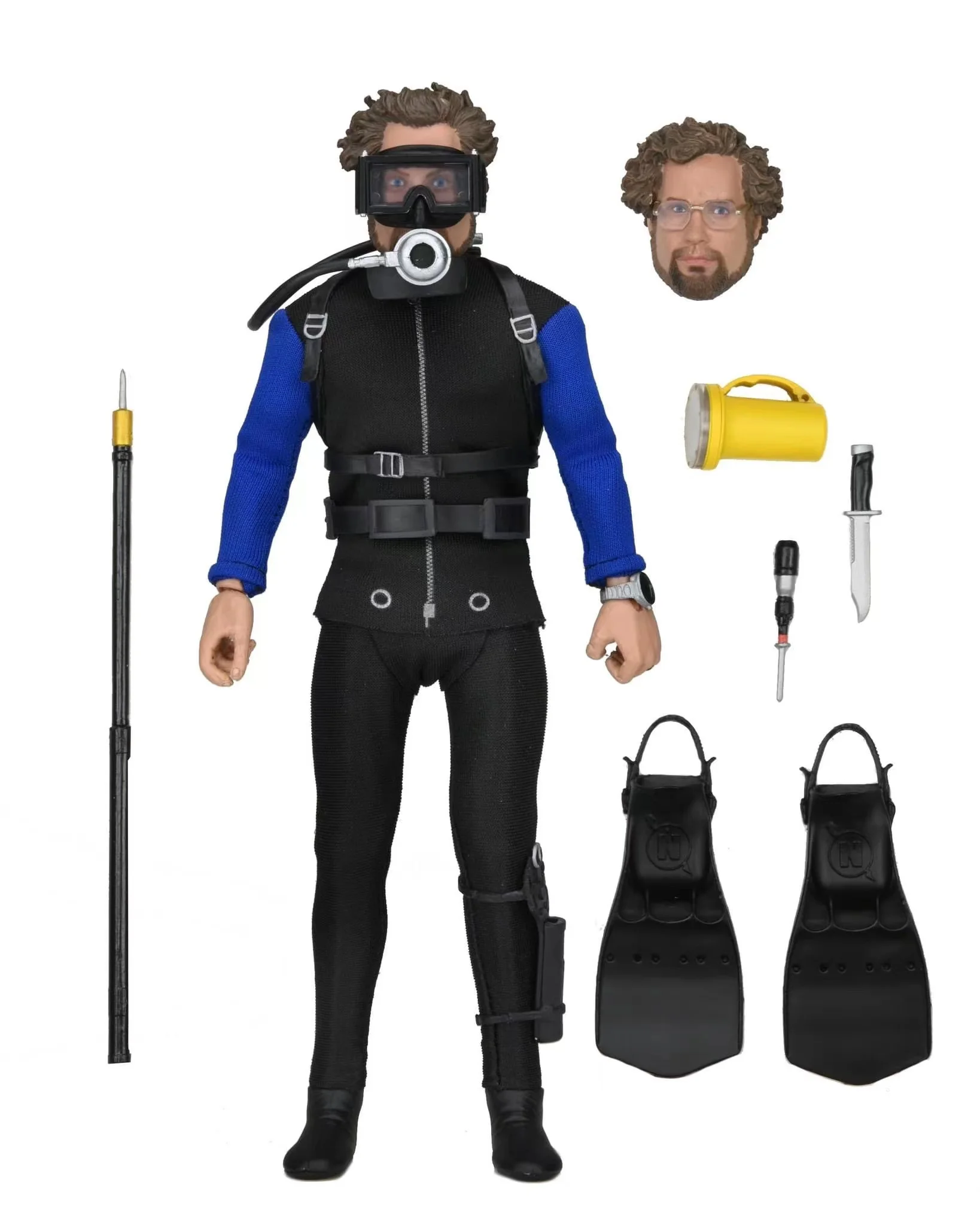 Neca Jaws Toony Terrors Jaws Bikers Marini Matt Hooper Diving Ver Action Figure Model Toys