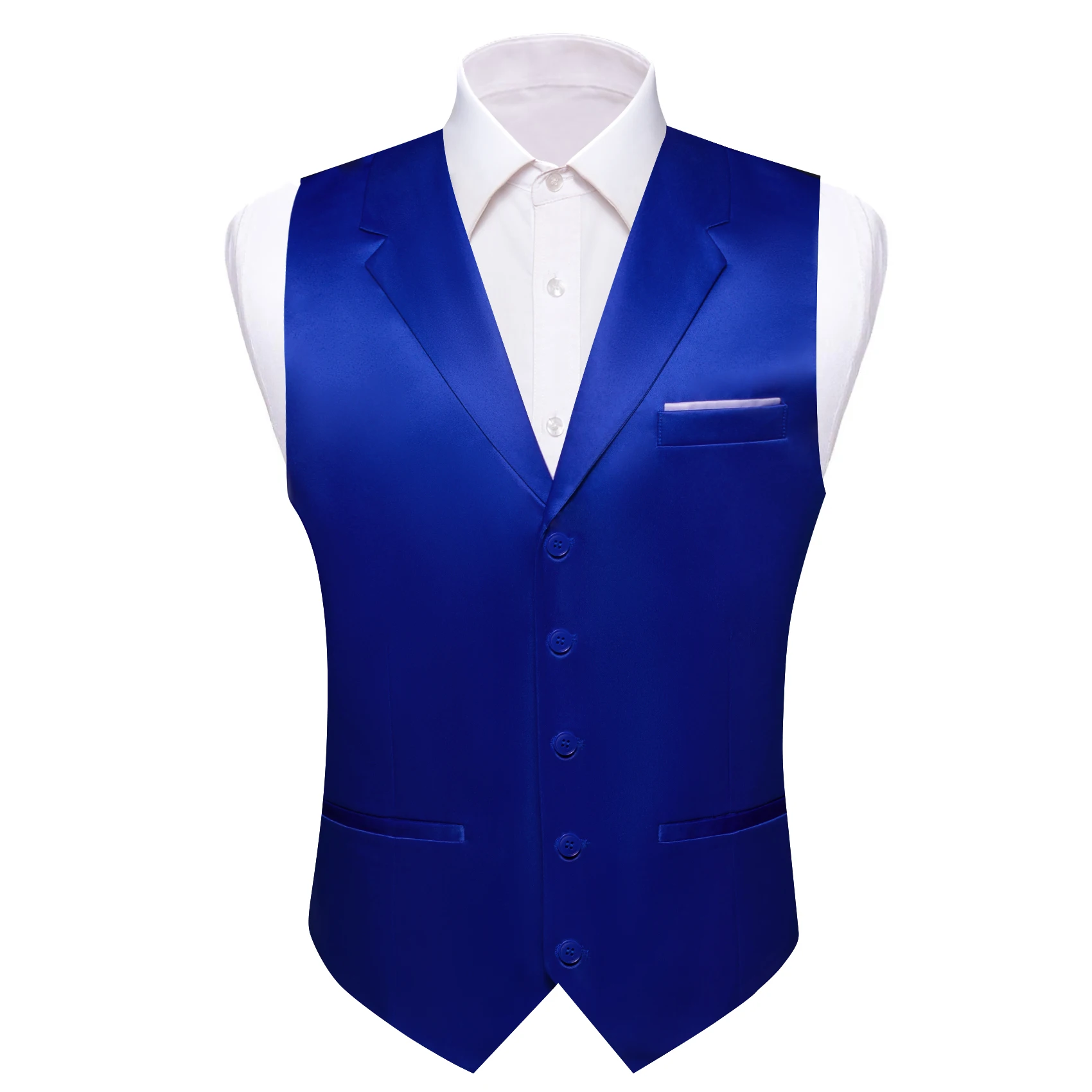 Barry Wang Mens Vest Silk Solid Multicolor Blue Red Black Wedding Gilet Tuxedo Dress Party Regalo Formale Giacca Senza Maniche