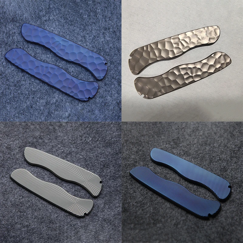 Sostituzione Delle Bilance Con Manico A Coltello In Lega Di Titanio Fatte A Mano Personalizzate Per 111Mm Victorinox Sentinel Swiss Army Knife Grip Fa