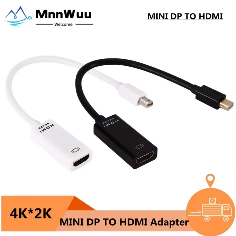 Mnnwuu 4K Mini Displayport A Hdmi-Compatibile Tv Via Cavo Proiettore Dp 1.4 Display Port Converter Per Apple Macbook Air