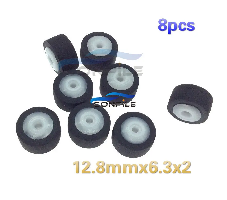 8Pcs For Per Walkman Ruota Puleggia Gomma Audio Registratore Di Pressione Cassette Deck Pizzico Roller Tape Stereo Player