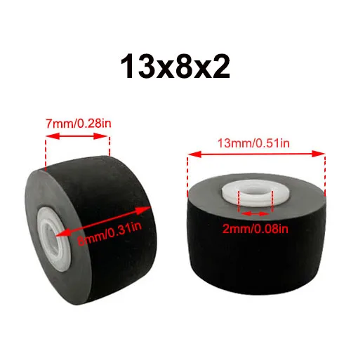 1 Pz Pulley Gomma Pizzico Rullo Puleggia Per Sharp 777 9292 6060 Sanyo9494 Sony 190 Movimento Audio Recorder Cassette Deck