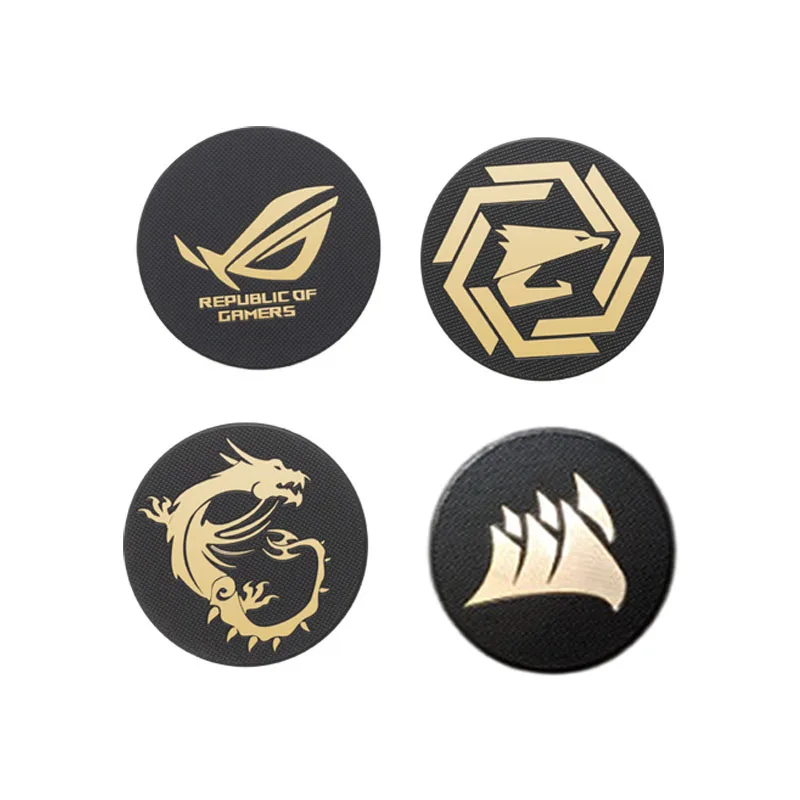 Adesivi Per Ventole Con Custodia Per Pc Da 12Cm Per Aorus/Rog/Msi Adesivi Decorativi Per Armadietti Per Giocatori Placcati In Oro Accessori Per Pc Fai